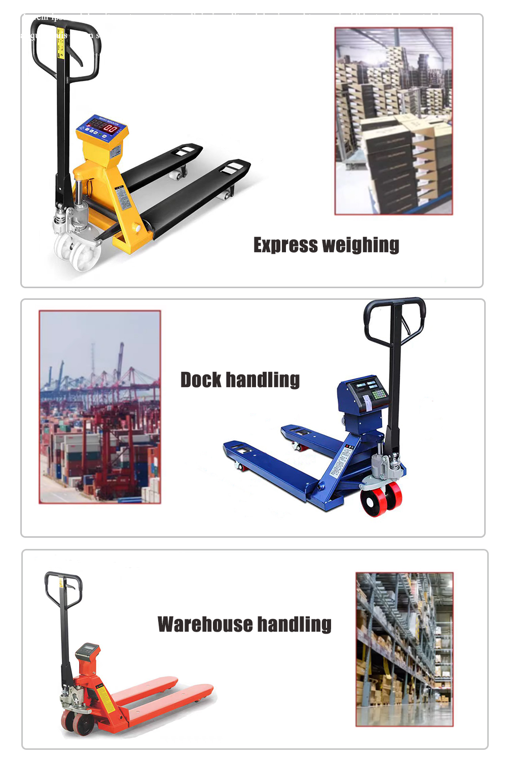 2-3T Electronic scale pallet truck